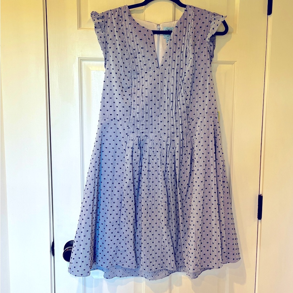 NWT CeCe Provence Dress in color Bluebird, Size 14